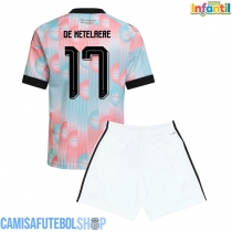 Camisa de time de futebol Bélgica Charles De Ketelaere #17 Replicas 2º Equipamento Infantil Mundo 2026 Manga Curta (+ Calças curtas)